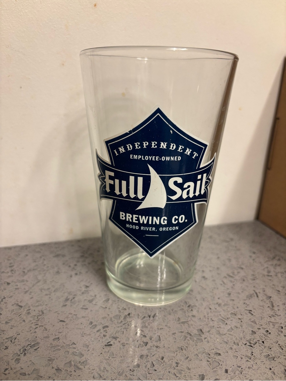 Full Sail Brewing Co. Pint Glass - Navy Logo